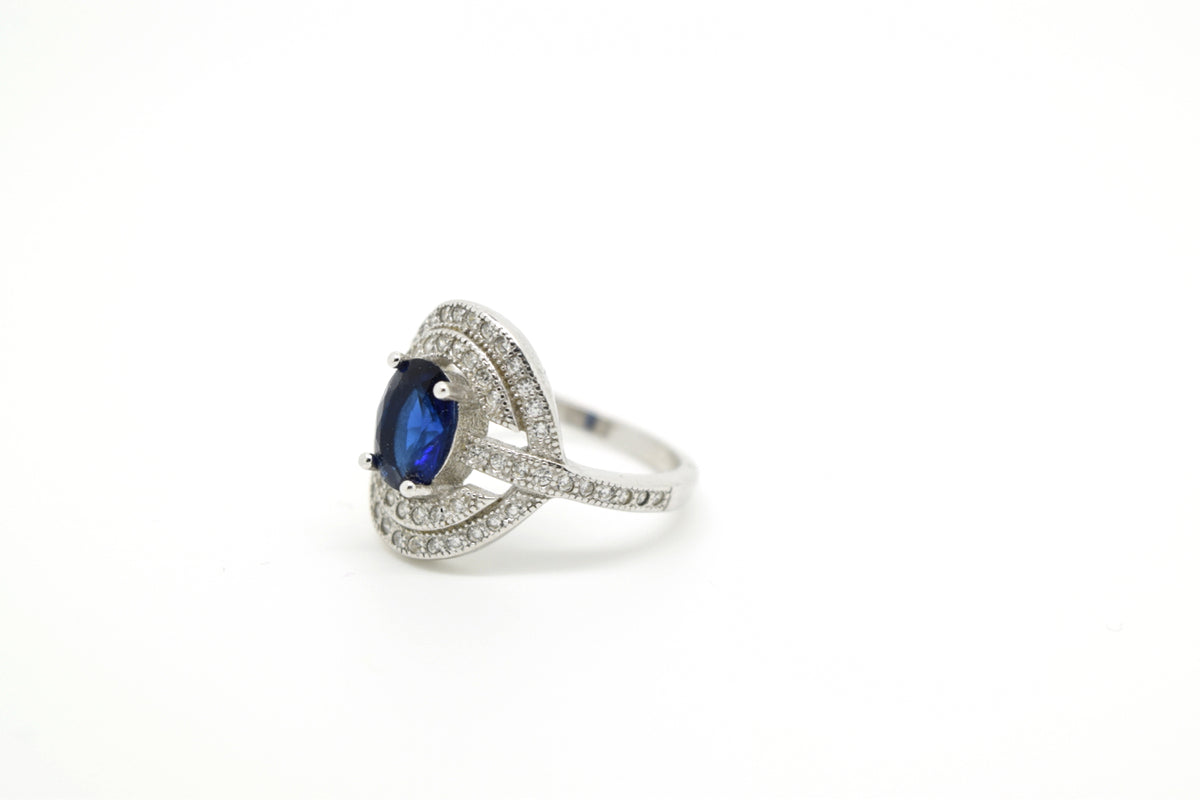 Oval Navy Blue