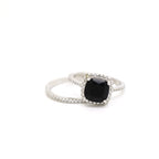 Black Stone Twin Rings