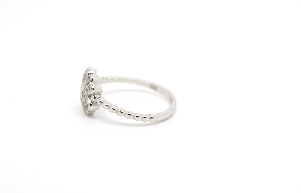 Sterling 925 Silver Flower Ring