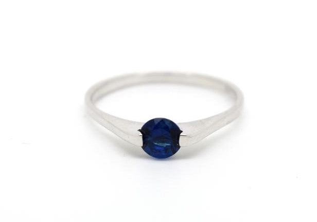 Navy Zircon Ring