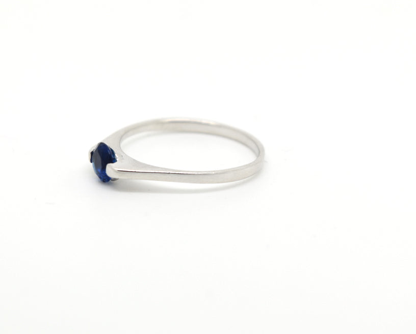 Navy Zircon Ring