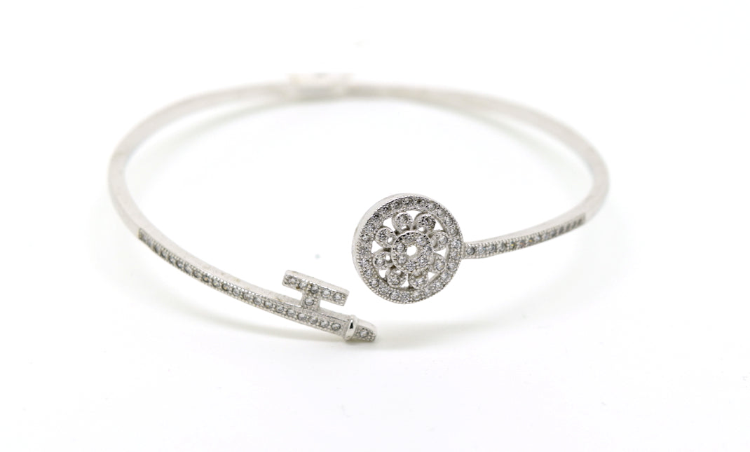 Mandala Open and Size Adjustable Bangle