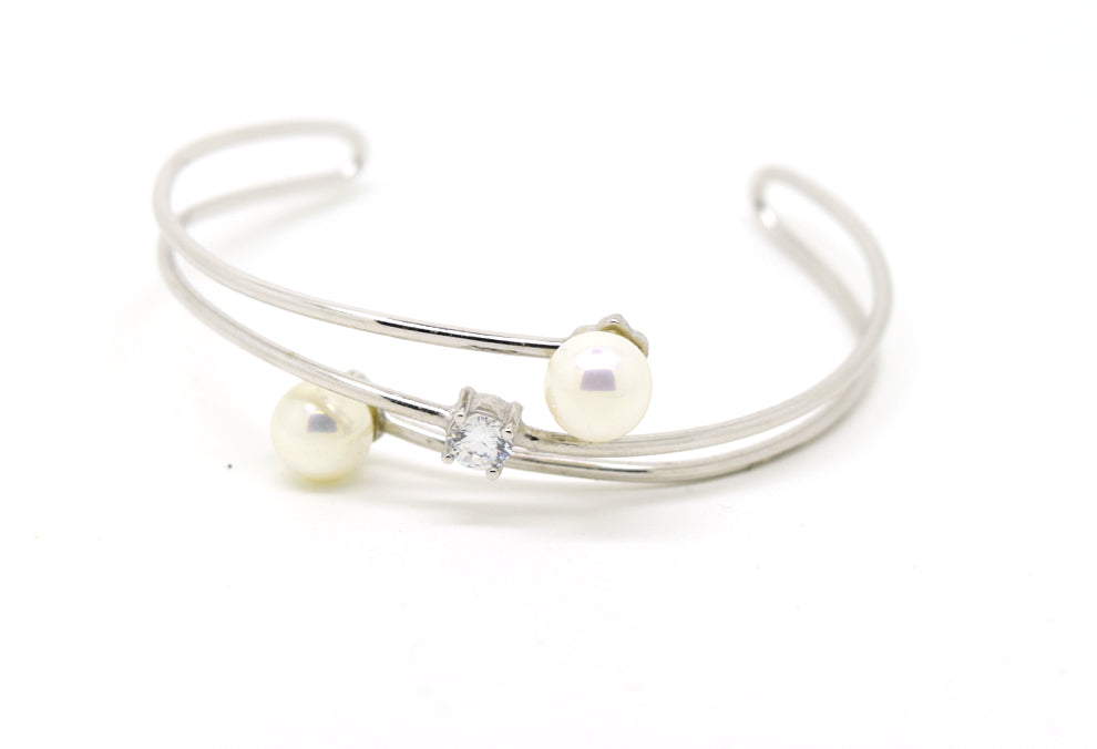 Pearl Open and Adjustable Bangle