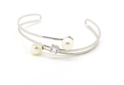 Pearl Open and Adjustable Bangle