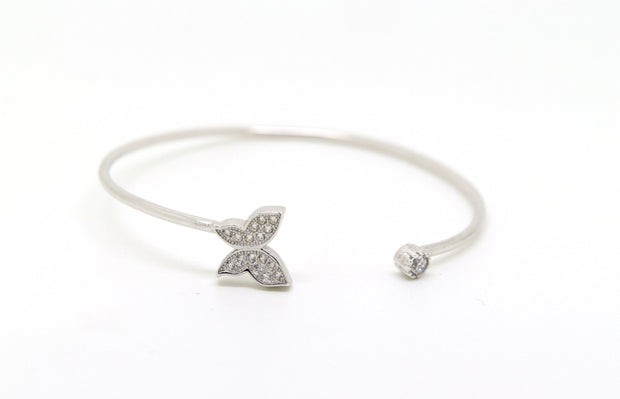 Open and Adjustable Butterfly Bangle