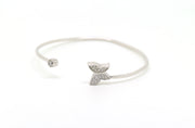 Open and Adjustable Butterfly Bangle