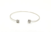 Open and Adjustable Square Design Bangle