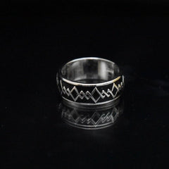 Black Diamond Band Ring