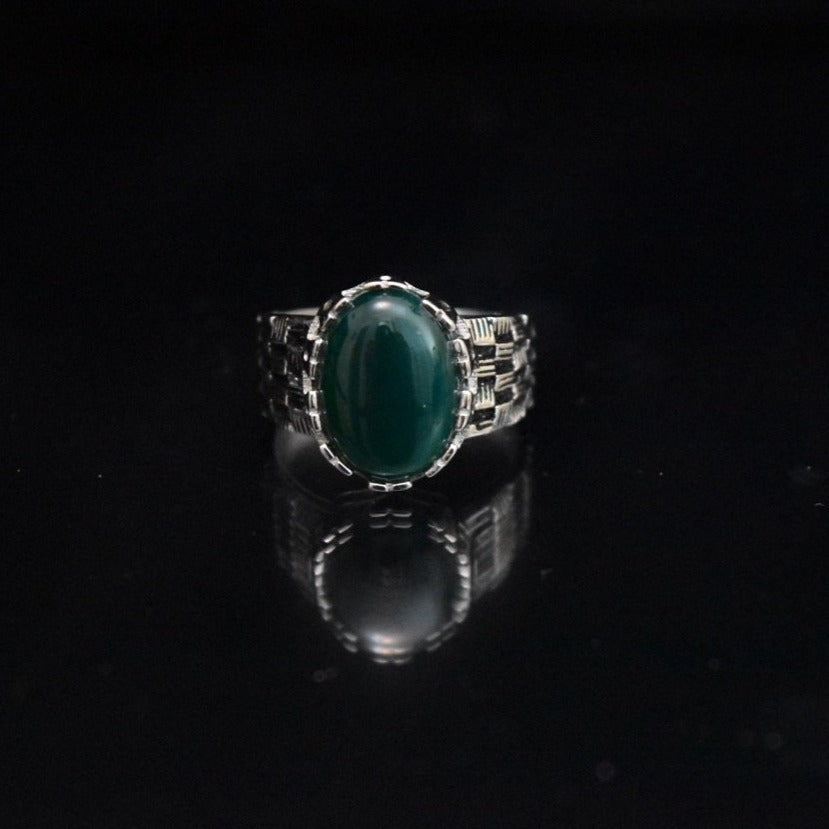Green Checkered Ring