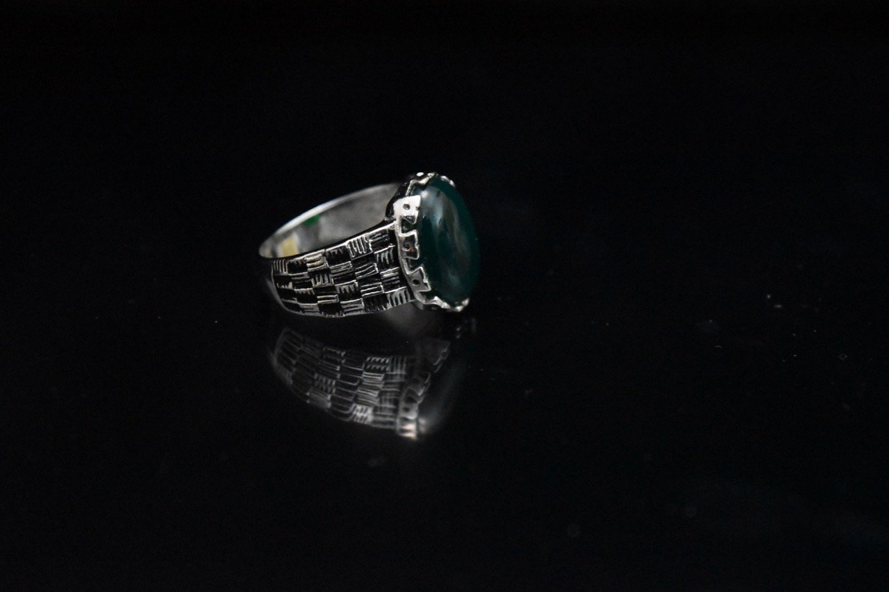 Green Checkered Ring