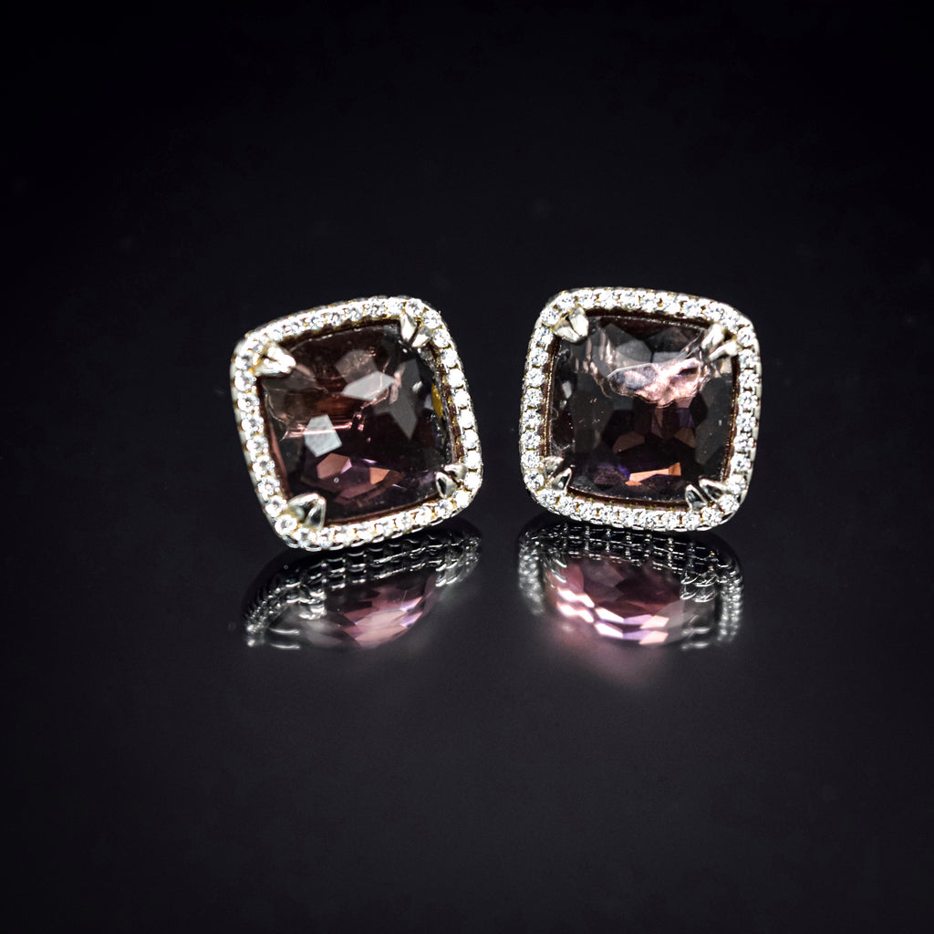 Pink Stone Earrings