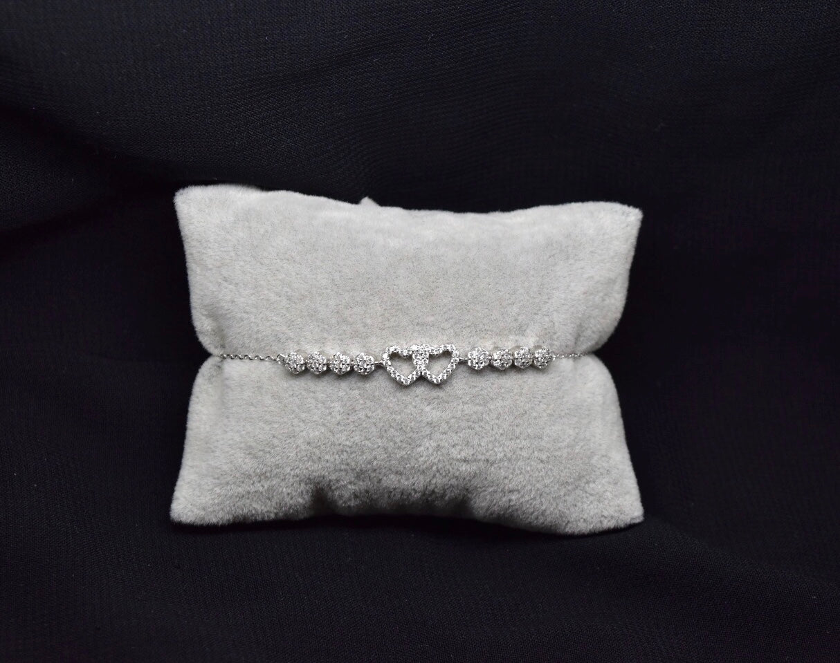 Intertwined Heart Bracelet