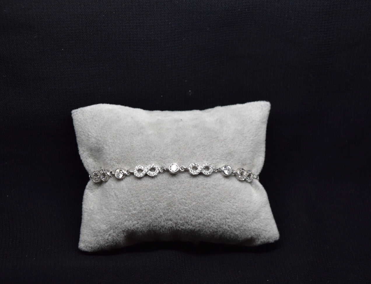 Sterling Silver Infinity Bracelet