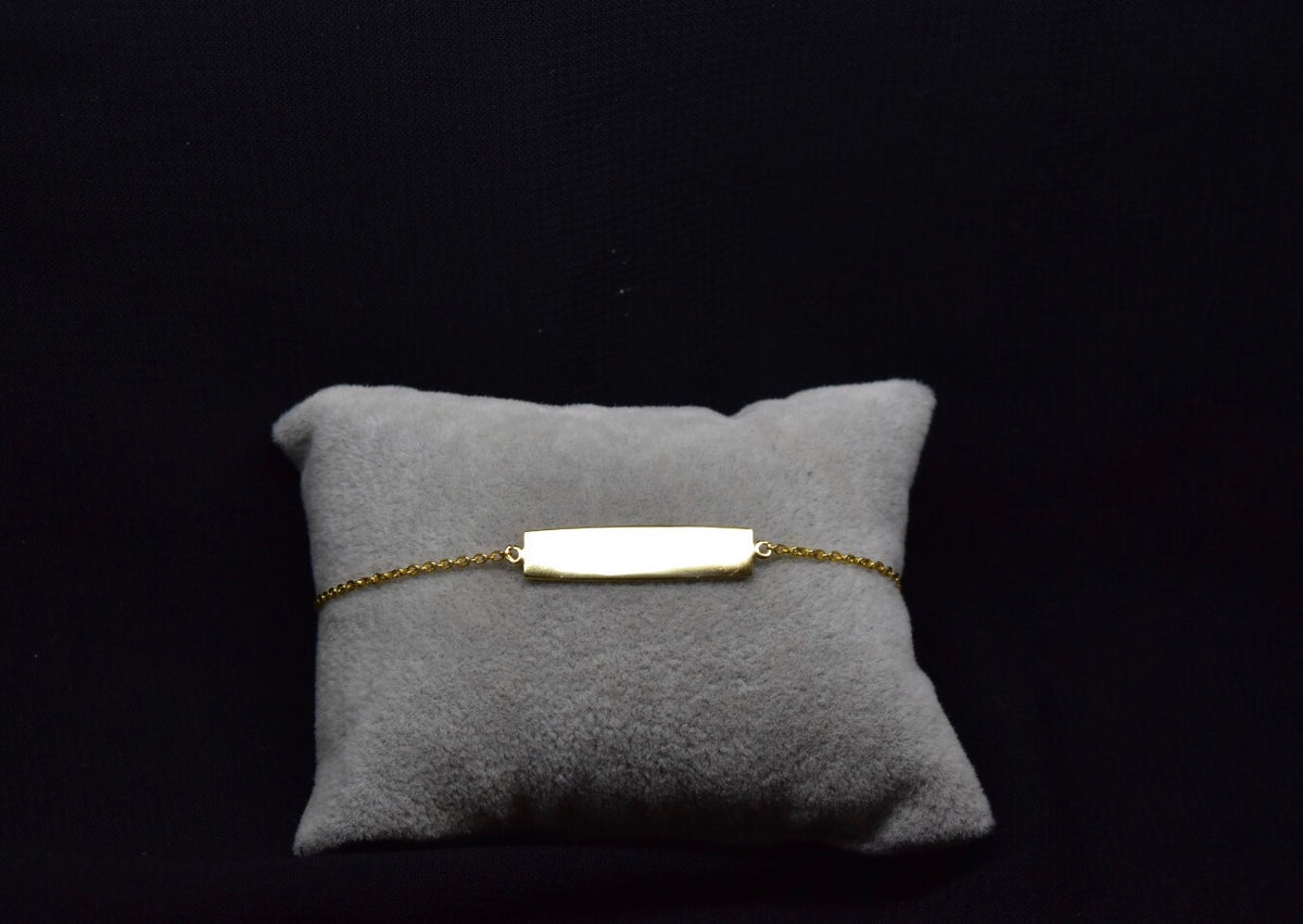 Silver Plate Bracelet in Gold