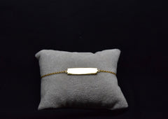Silver Plate Bracelet in Gold