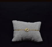 Single Circle with Heart Bracelet - Available in Two Colors