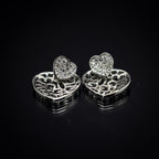 Patterned Heart Earrings