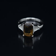 Brown Square Ring