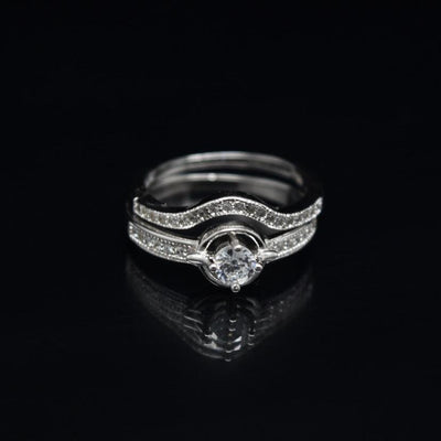 twin rings silver - silver couple rings dubai - dubai silver rings - dubai silver shop