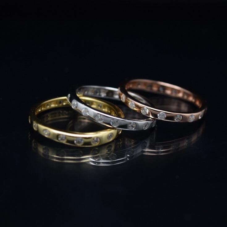 tricolored silver ring, gold silver ring dubai