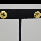 Textured Gold Circles