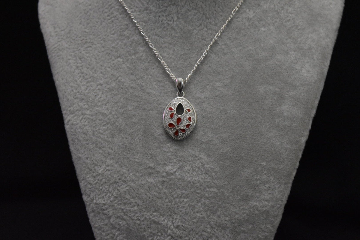 Red Oval Necklace