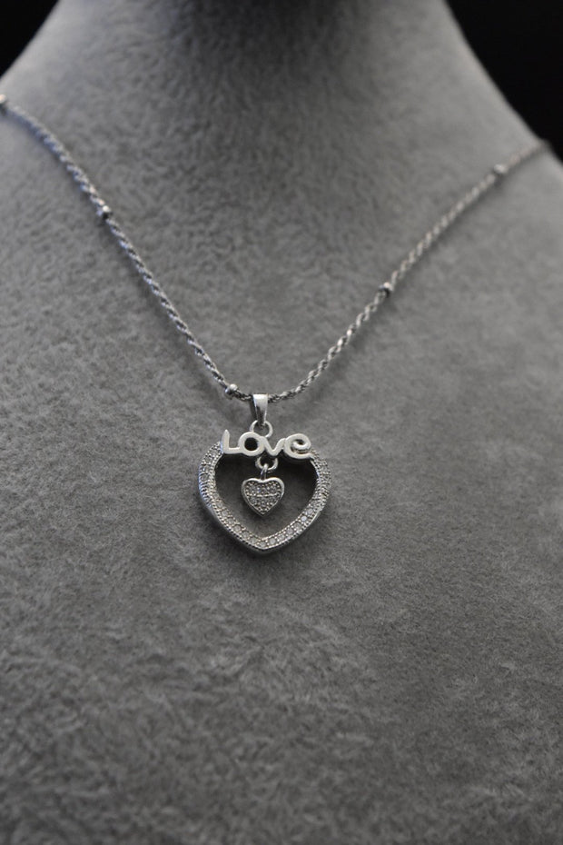 Love Pendant Necklace with chain