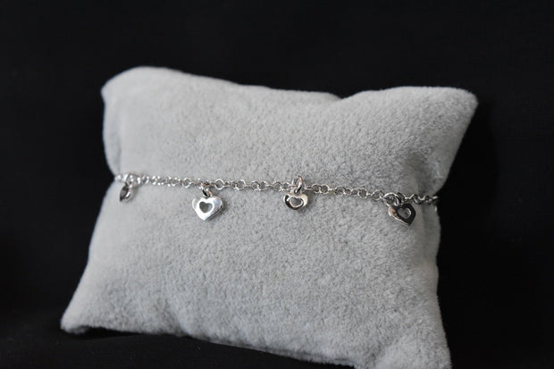 Dangling Hearts Bracelet