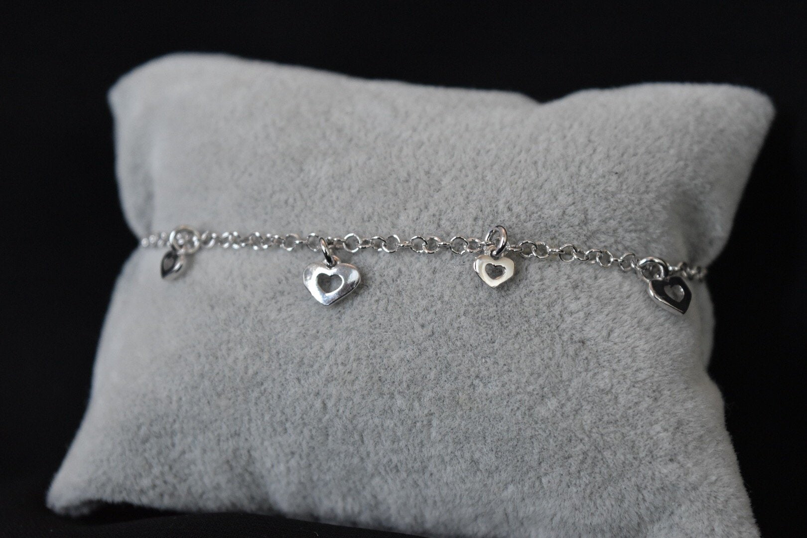 Hearts Charm Bracelet