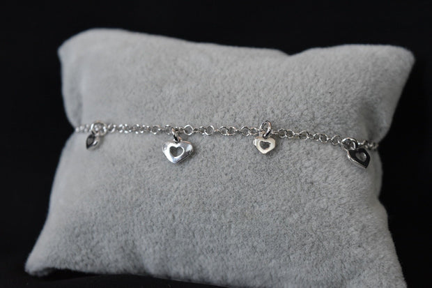 Dangling Hearts Bracelet