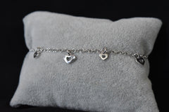Hearts Charm Bracelet