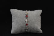 Red Stone Circle Bracelet