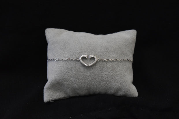 Single open-Heart Bracelet