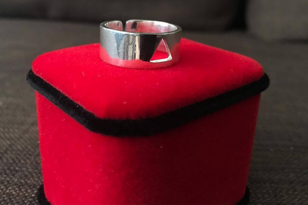 Customized Triangle Cut Ring