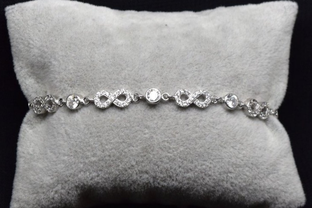 Sterling Silver Infinity Bracelet
