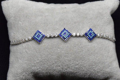 Blue Diamond Bracelet