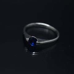 Navy Zircon Ring