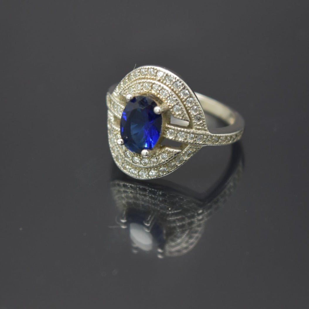 Oval Navy Blue