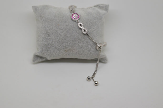 Pink Infinity Bracelet