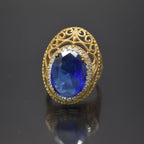 Oxidized Sterling Silver Turkish Ring