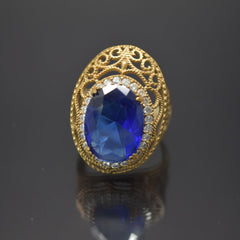 Oxidized Sterling Silver Turkish Ring